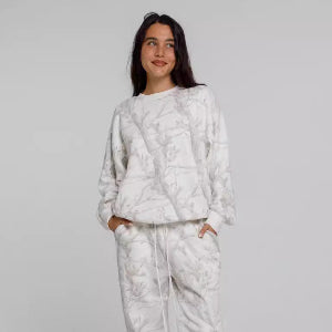 2025  Winter Zweiteilige Sets Damen Camouflage Hoodie Ahornblatt Print Sweatshirt Anzug Sport Hoodie Sportbekleidung